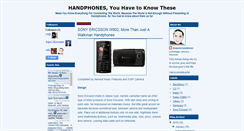 Desktop Screenshot of handphonesprofiles.blogspot.com