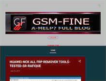 Tablet Screenshot of gsmfine.blogspot.com