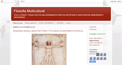 Desktop Screenshot of filosofiamulticultural.blogspot.com