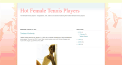 Desktop Screenshot of hotfemaletennisplayers.blogspot.com