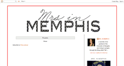 Desktop Screenshot of mrsinmemphis.blogspot.com