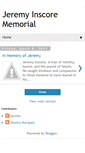 Mobile Screenshot of jeremyinscorememorial.blogspot.com