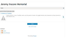 Tablet Screenshot of jeremyinscorememorial.blogspot.com