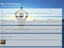 Tablet Screenshot of navelgazingagain.blogspot.com