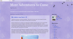 Desktop Screenshot of more-adventures-to-come.blogspot.com