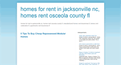 Desktop Screenshot of homesforrentinjacksonvillenc.blogspot.com