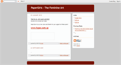 Desktop Screenshot of papergirlsshop.blogspot.com