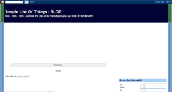 Desktop Screenshot of listofeverything.blogspot.com