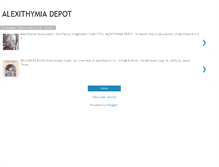 Tablet Screenshot of alexithymiadepot.blogspot.com