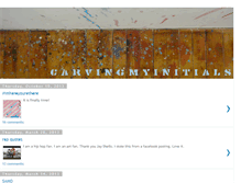 Tablet Screenshot of carvingmyinitials.blogspot.com