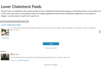 Tablet Screenshot of glutathionecholesterol.blogspot.com