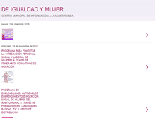 Tablet Screenshot of igualdadymujerronda.blogspot.com