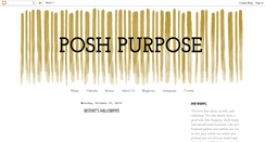 Desktop Screenshot of poshpurpose.blogspot.com