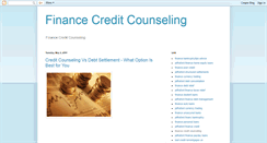 Desktop Screenshot of financecreditcounseling.blogspot.com