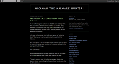 Desktop Screenshot of malwarehunter.blogspot.com