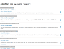 Tablet Screenshot of malwarehunter.blogspot.com