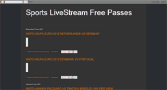 Desktop Screenshot of livestreamfreepasses.blogspot.com