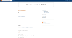 Desktop Screenshot of lovelifehotyoga.blogspot.com