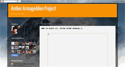 Desktop Screenshot of amberarmageddon.blogspot.com