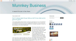 Desktop Screenshot of munnkeybusiness.blogspot.com
