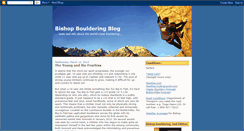 Desktop Screenshot of bishopbouldering.blogspot.com