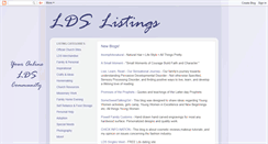 Desktop Screenshot of ldslistings.blogspot.com