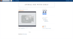 Desktop Screenshot of animalsexwithgirls.blogspot.com