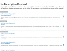 Tablet Screenshot of noprescriptionrequired.blogspot.com