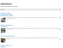 Tablet Screenshot of dialerbisnis.blogspot.com