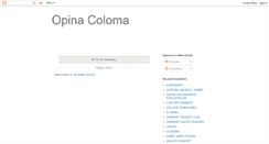 Desktop Screenshot of opinacoloma.blogspot.com
