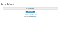 Tablet Screenshot of opinacoloma.blogspot.com