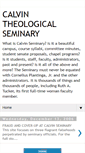 Mobile Screenshot of calvintheologicalseminary.blogspot.com