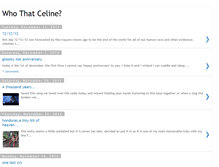 Tablet Screenshot of bloggingcelinechua.blogspot.com
