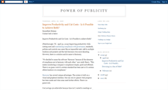 Desktop Screenshot of powerofpublicity.blogspot.com