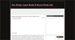 Desktop Screenshot of newbooksonline.blogspot.com