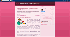 Desktop Screenshot of englishteachingdidactic.blogspot.com