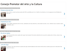 Tablet Screenshot of consejopromotordelarteylacultura.blogspot.com