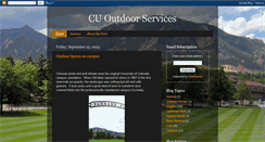 Desktop Screenshot of cuoutdoorservices.blogspot.com