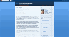 Desktop Screenshot of dancefloordemon.blogspot.com
