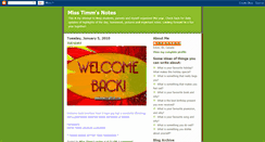 Desktop Screenshot of misstimmsnotes.blogspot.com
