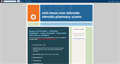 Desktop Screenshot of cem-mesocom-isteroids-pharmacy-scams.blogspot.com