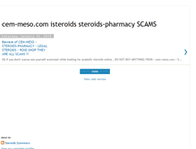 Tablet Screenshot of cem-mesocom-isteroids-pharmacy-scams.blogspot.com