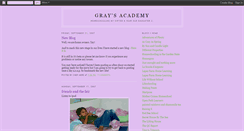 Desktop Screenshot of graysacademy.blogspot.com