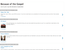 Tablet Screenshot of becauseofthegospel.blogspot.com