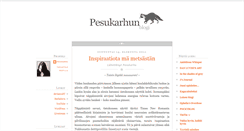 Desktop Screenshot of pesukarhu.blogspot.com