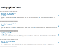 Tablet Screenshot of antiagingeyecreaminfo.blogspot.com