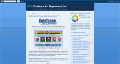 Desktop Screenshot of freelanceartdepartment.blogspot.com