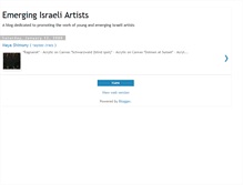 Tablet Screenshot of newisraeliart.blogspot.com