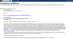 Desktop Screenshot of conspiracyofsilence.blogspot.com