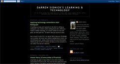 Desktop Screenshot of darrensidnick.blogspot.com